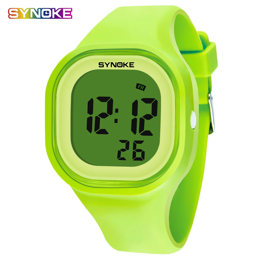 Детские часы модные спортивные светодиодные цифровые наручные унисекс с