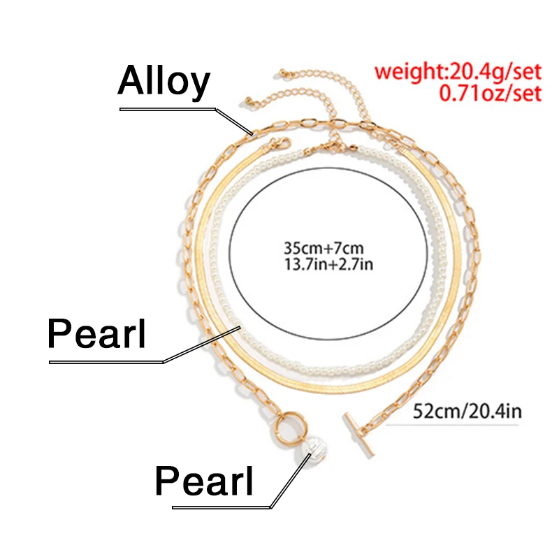 жемчужное ожерелье Комплекты украшений женское колье с подвеской цепочка