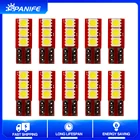 Spanife 10 x T10 Canbus Светодиодная Лампочка 194 168 W5W 3LED 5050 SMD Автомобильная боковая лампа с клиновидным цоколем без ошибок