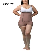 womens bodysuit side zipper postpartum short girdle non breasted one piece shapewear for daily use at home