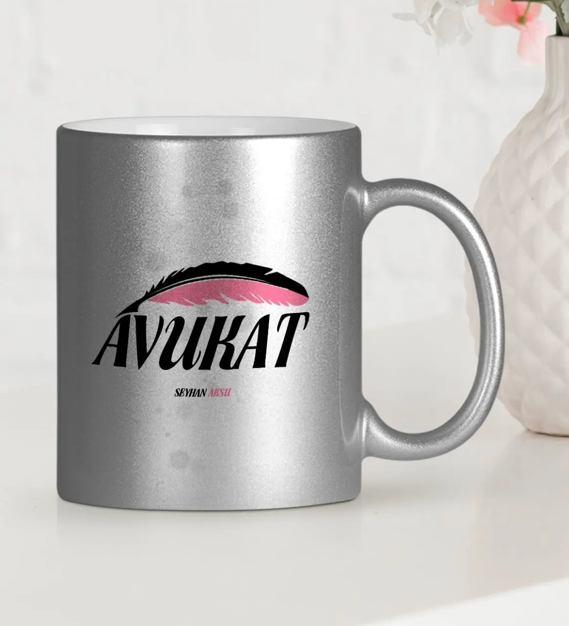 

Personalized Professional Attorney Silver Gilt Mug Cup-12