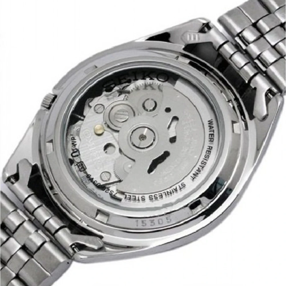 Мужские автоматические часы Seiko 5 SNKL43K1 синий циферблат 37 мм стальной ремешок