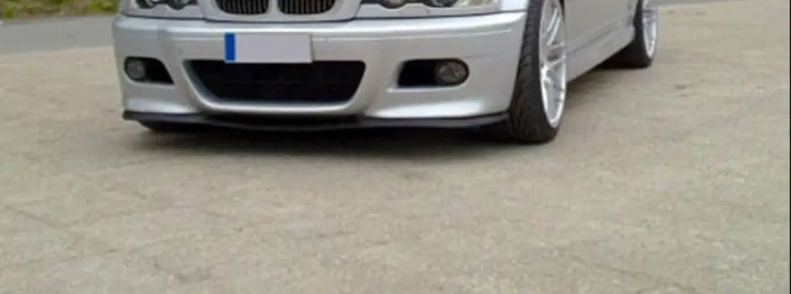 Для BMW 3-Series E46 M M3 CUPRA R универсальная губа переднего бампера 3 шт. диффузор черный