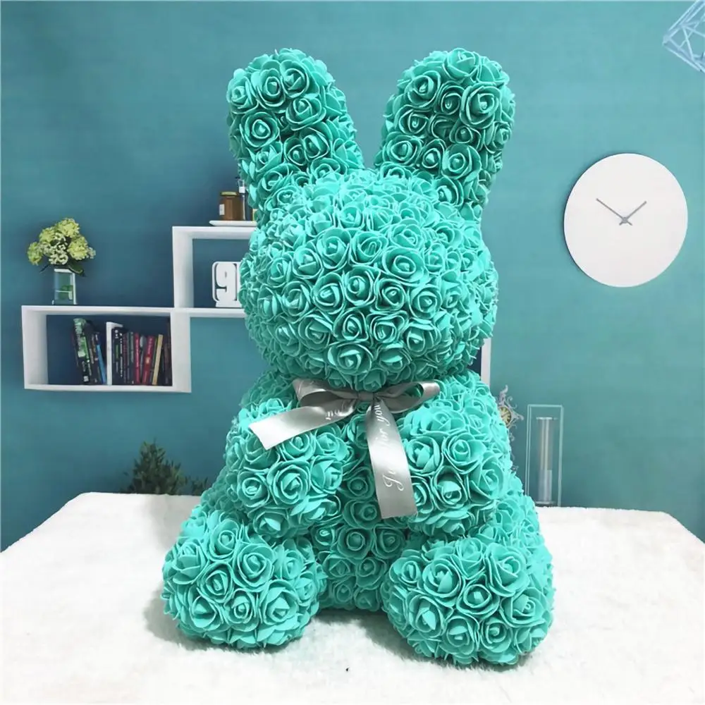 2020 кролик Роза Цветок День Святого Валентина Пасхальный день рождения
