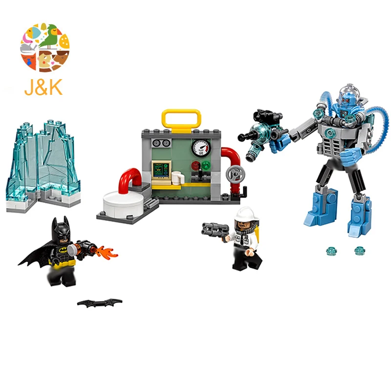 70901 222 шт Бэтмен фильм серия мистер Фриз ледяная атака модель строительные блоки