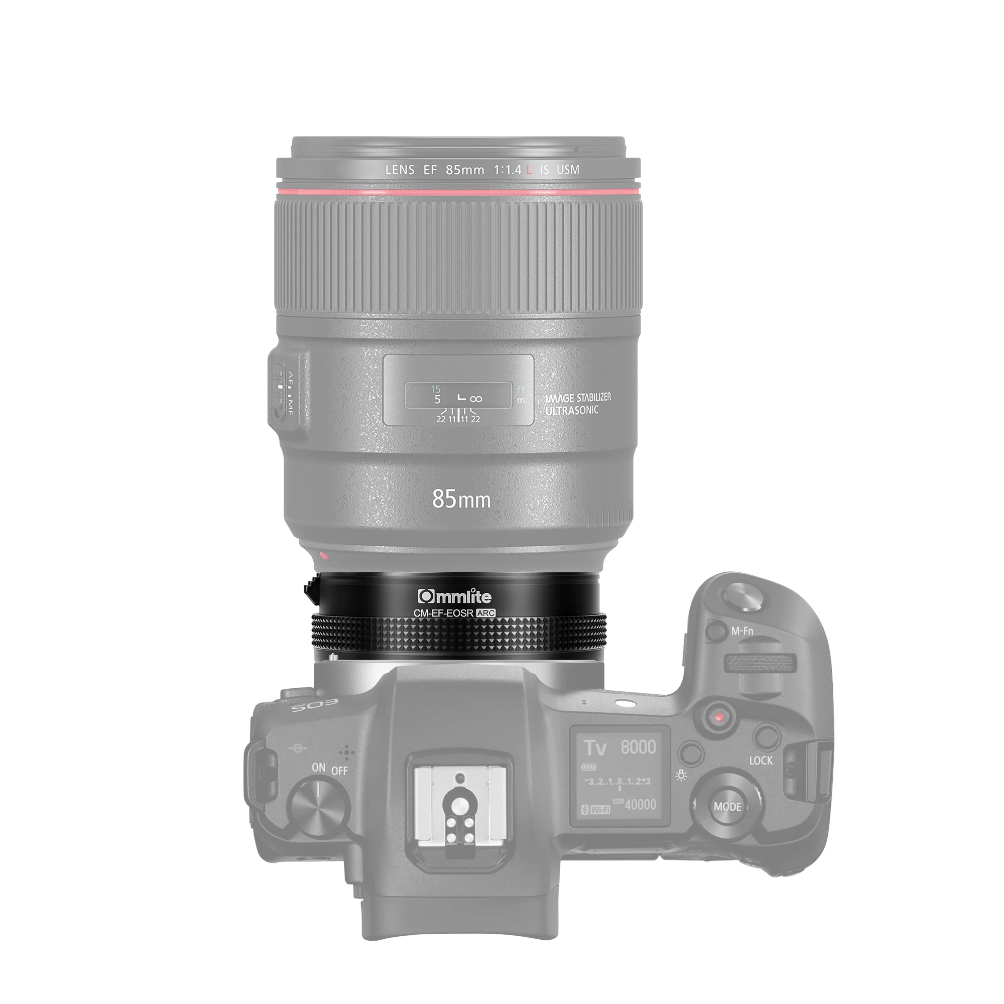 Адаптер для крепления объектива COMMLITE CM-EF-EOSR ARC AF EF/EF-S линзы камеры EOS R/RF со