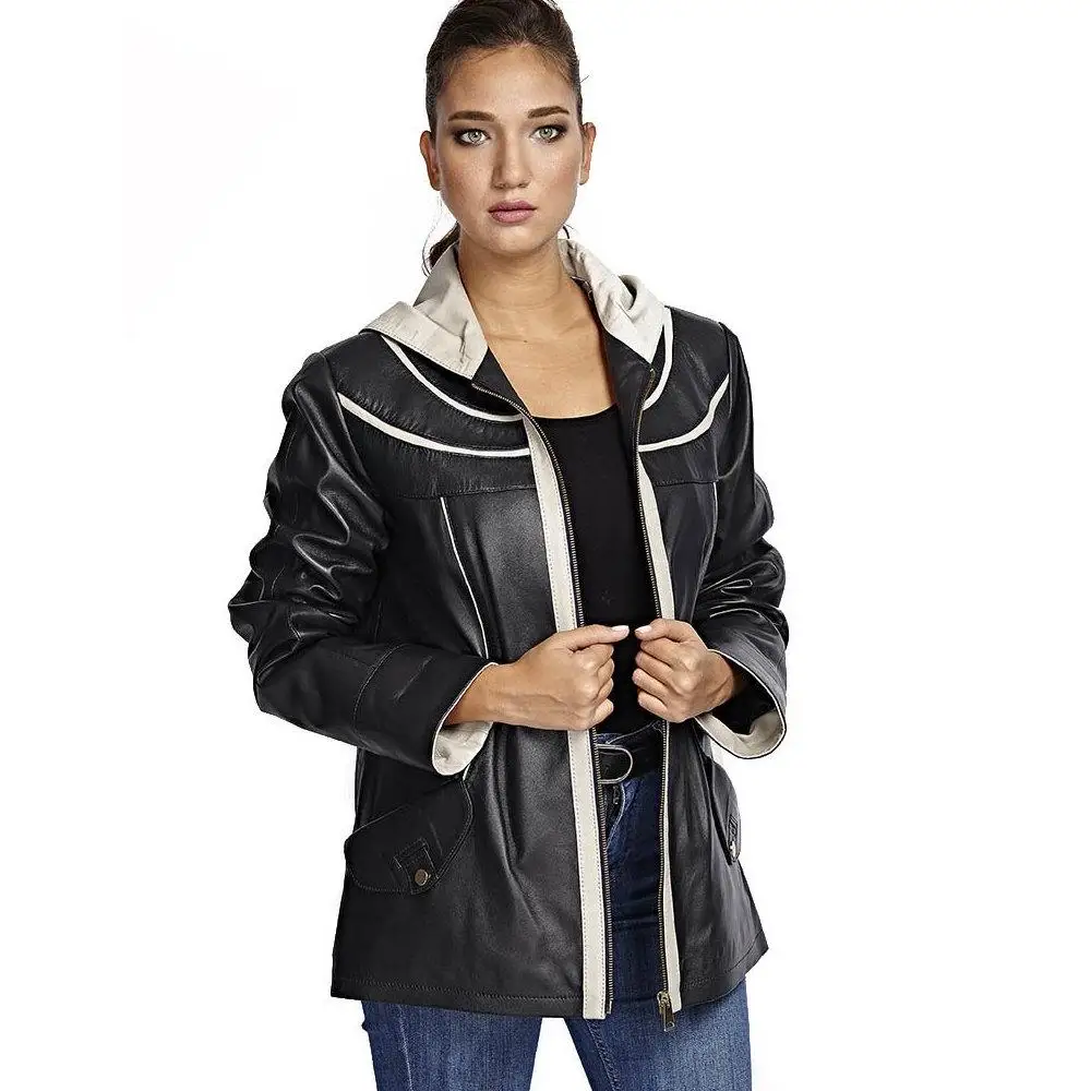 Women leather coat Genuine Leather Women 's Jacket Coats Real Original Lambskin Autumn Winter  Slim Коричневое кожаное пальто