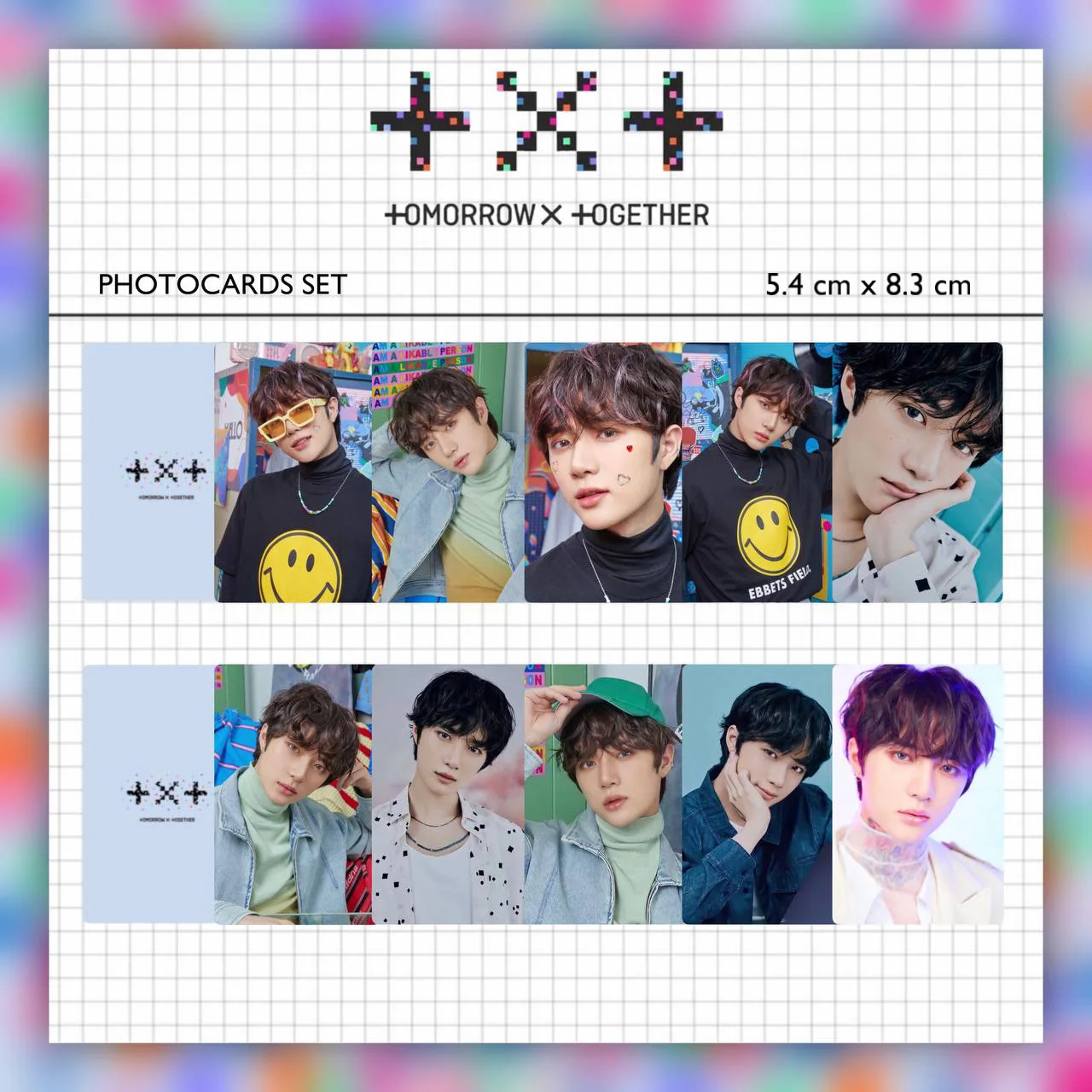 10 шт/комплект Карты Tomorrow x Together TXT двусторонние для коллекции |