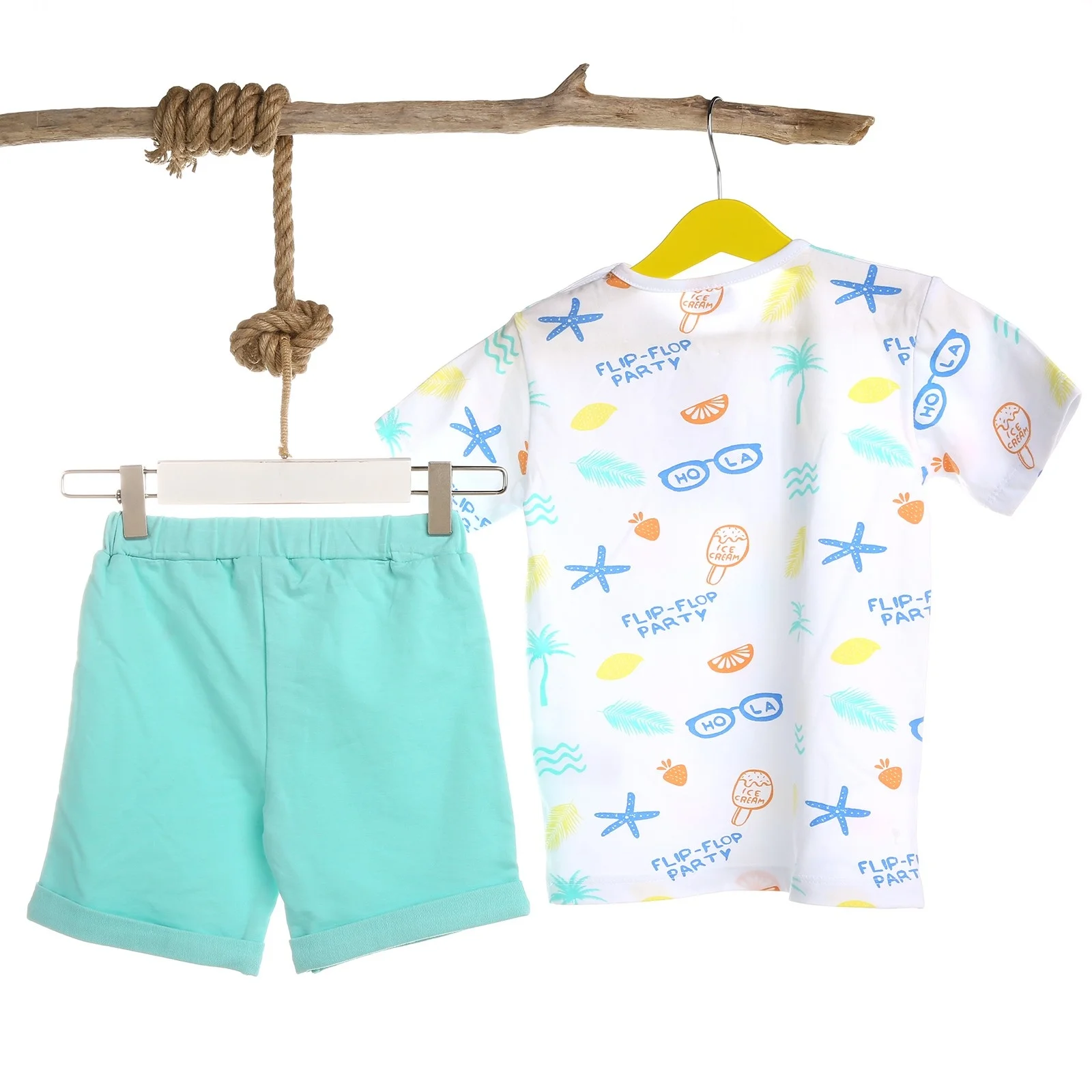 Ebebek Luggi/футболка с ананасом для маленьких мальчиков| |