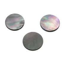 5pcs Natural Real Gray Shell Cabochons Disc Flat Round Shape 6-20mm Jewelry Making Findings For DIY Earrings Ring Pendant 