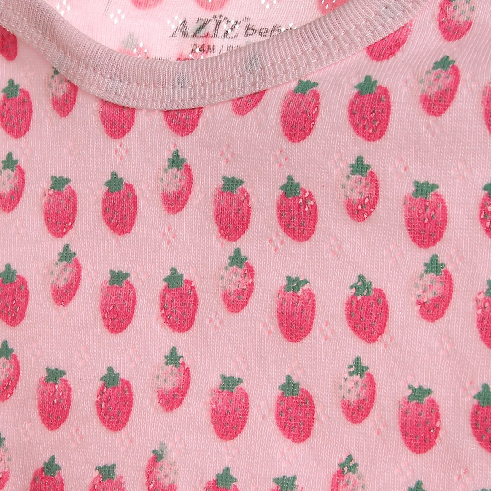 Короткий комбинезон с клубничкой для маленьких девочек ebebek Aziz Bebe| |