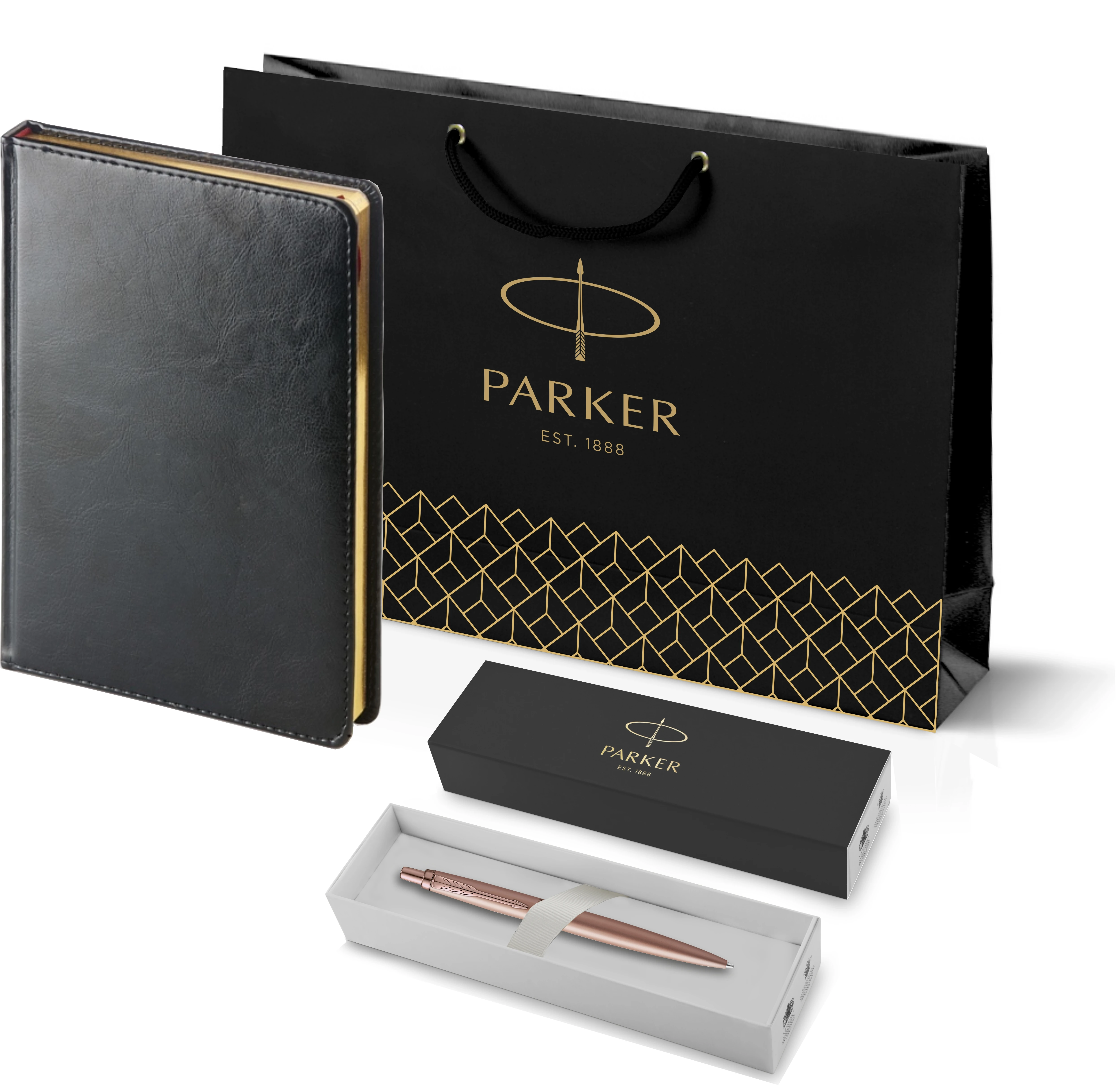 Подарочный набор: Jotter XL Monochrome и Ежедневник черный недатированный 2122755|Шариковые