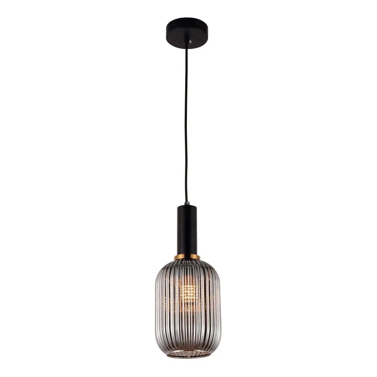 Подвесной светильник Lumina Deco Rico LDP 1218-1 GY+BK. Для гостиной. 60 Вт. 2400 лм. |
