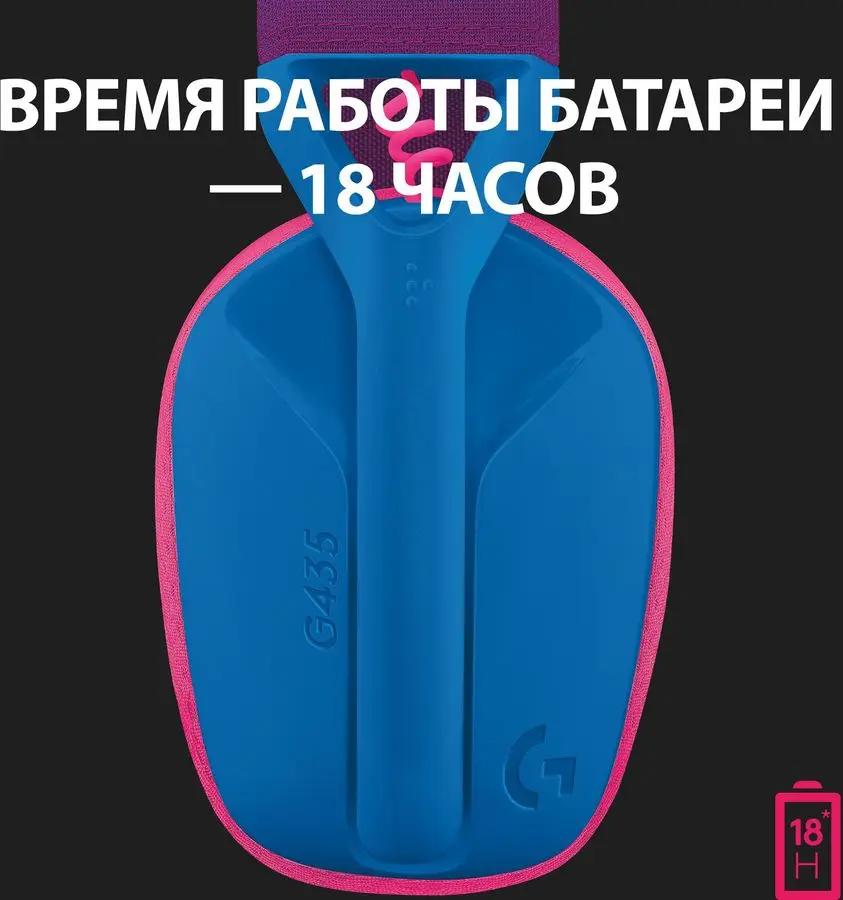 Игровая гарнитура Logitech G435 Blue Wireless Bluetooth (981-001062) | Электроника
