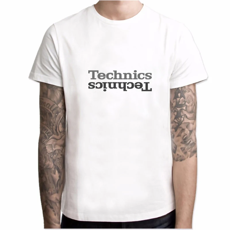 YH02807 Technics Футболка Dj 1200, музыкальный дом, техно, Электронная хлопковая Футболка с круглым вырезом, размеры, Мужская футболка в стиле хип-хоп, Топ YH028 - Цвет: YH02807