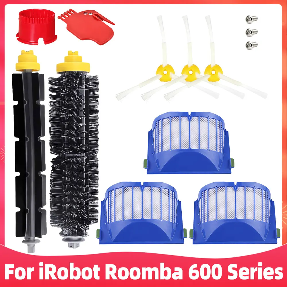 

Для iRobot Roomba 600 серии 692 690 680 660 651 650 620 618 610 620 625 671 695 564 робот-пылесос основная боковая щетка Hepa-фильтр