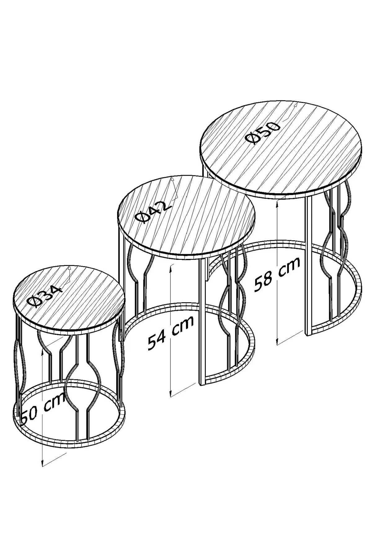 

Coffee Table New Gold Bronze Glass 3 Piece Modern For Living Room