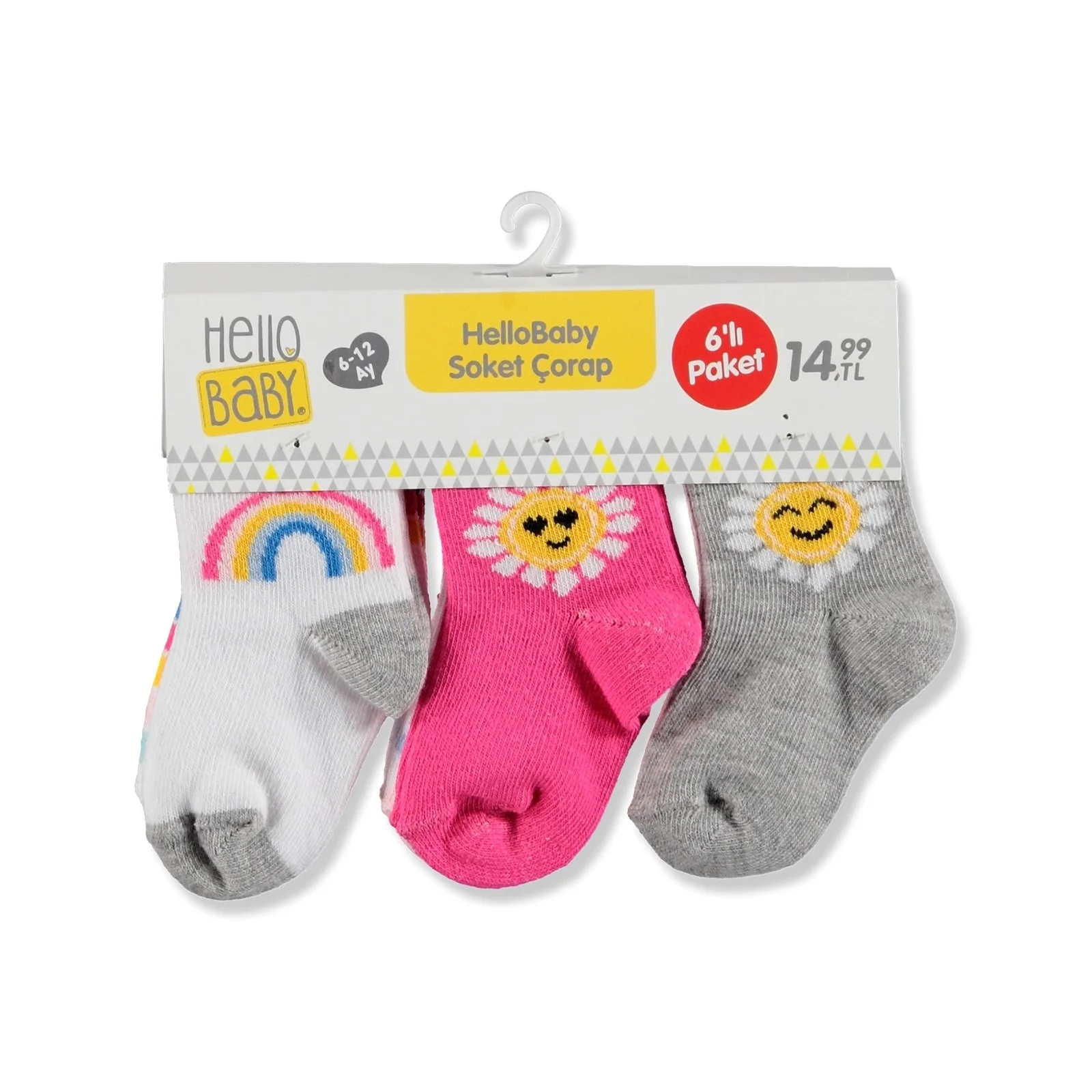 Детские носки ebebek HelloBaby 6 шт. |