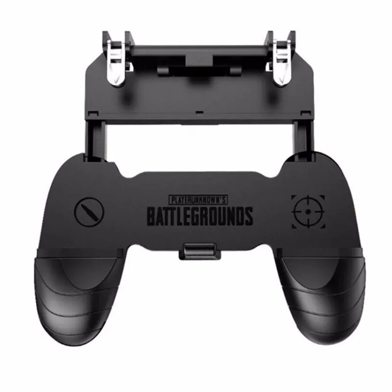 Black Джойстики контроллер для PUBG мобильный игровой триггер Кнопка огня геймпад для IOS Android телефон W18 шутер Joypad с держателем - Цвет: Black
