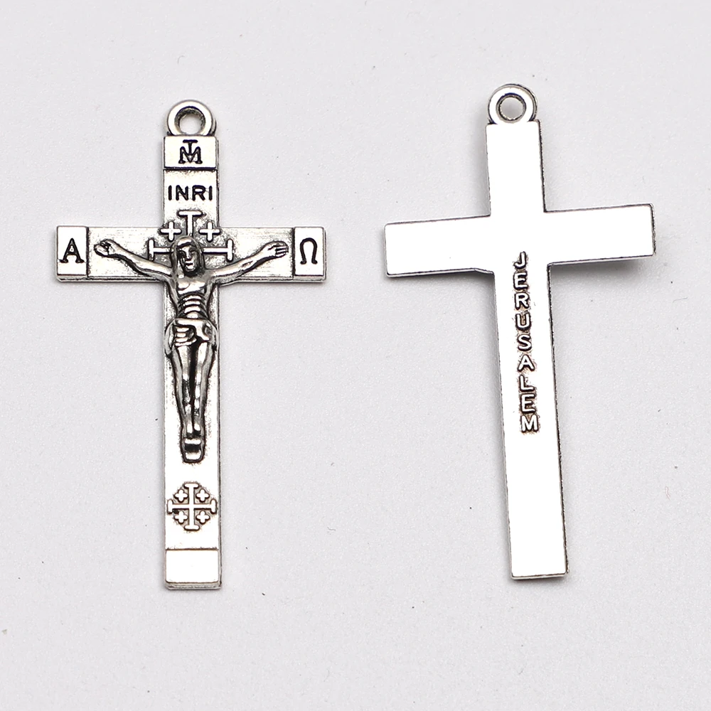 100 шт Jerusalem Розария ожерелье Подвесной крест с распятием|pendant camera|pendant discpendant jade |