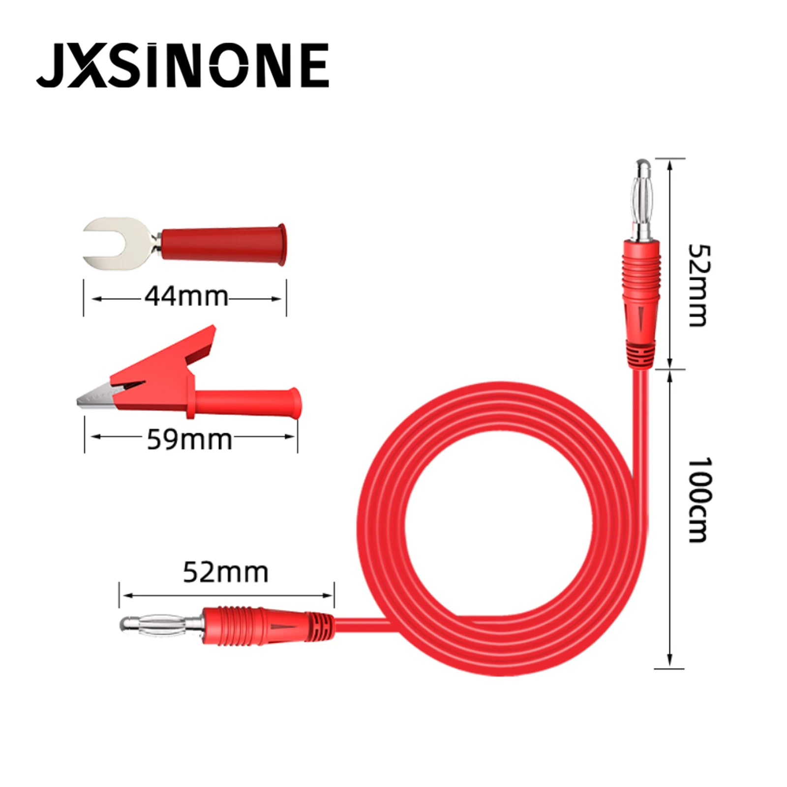 Набор наконечников для тестирования JXSINONE P1041B 1 м 4 мм штекер типа банан зажимы