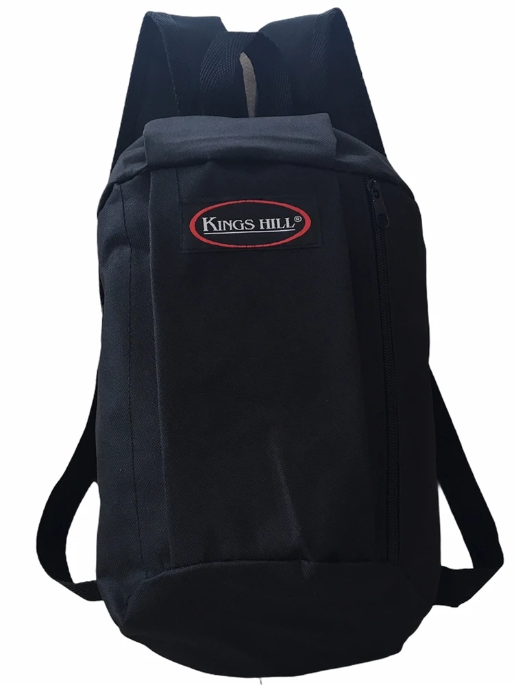 

Men's Black Backpack Two Compartments Zipper Camping Bike Bag