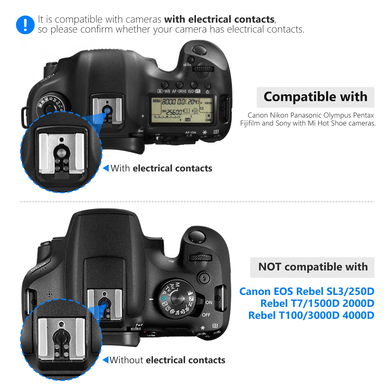 Вспышка для камеры Neewer NW550 совместима с Canon Nikon Panasonic Olympus Pentax Sony горячим башмаком Mi