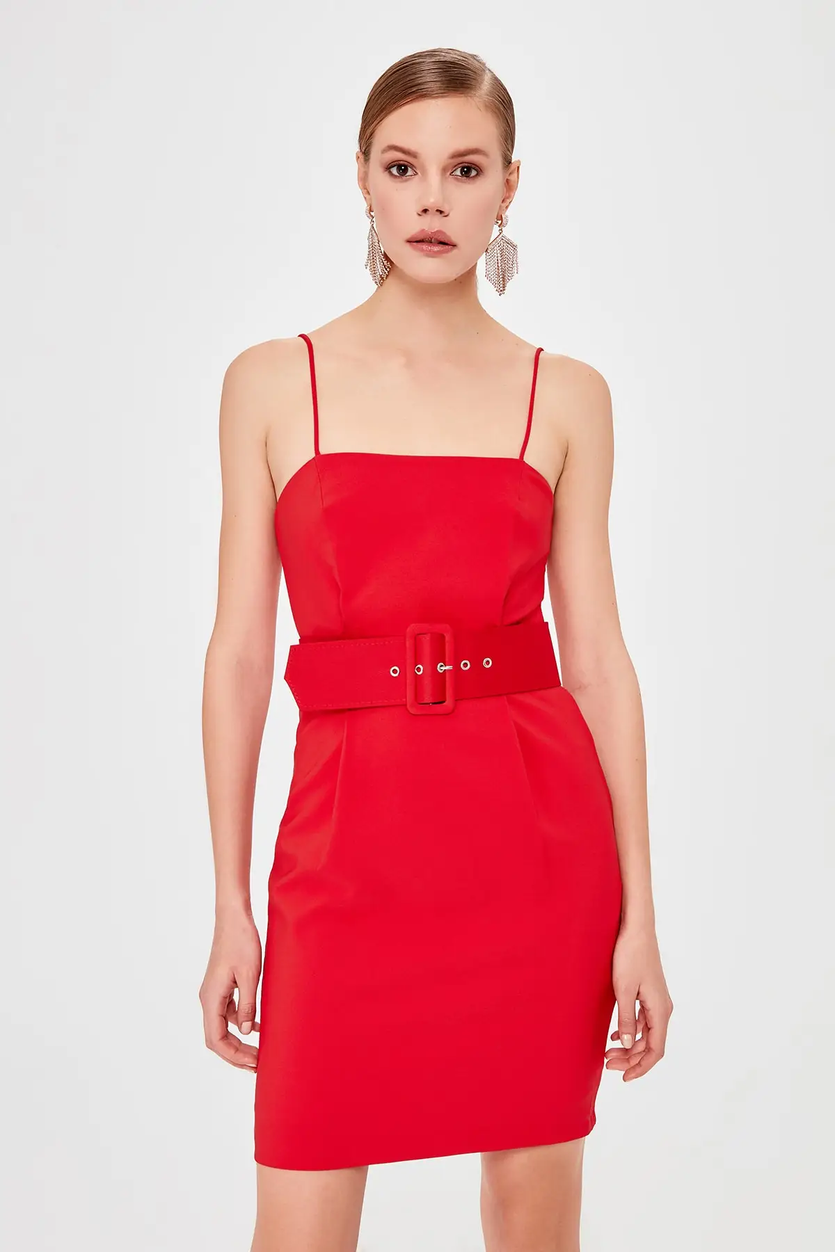 Платье с поясом TPRSS20EL0811 | Женская одежда