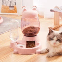 pet dog automatic feeder dog waterer home cat food bowl and water bottle dog bowls kitten food feeding container accessories