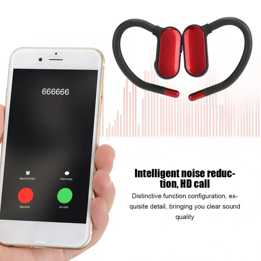 Новинка Беспроводная Bluetooth-гарнитура 4 2 подвесные ушные бинауральные