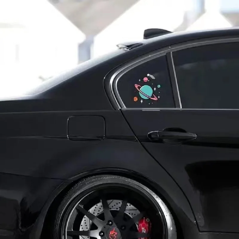 

10*11.5 CmCreative Lovely Car Sticker Space Planet Print PVC Sticker Vinyl Enlightenment Zen Car Window