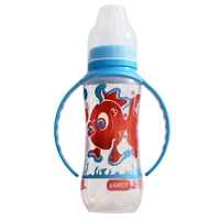 newborn infant baby boy girl standard caliber barum red fish blue handled feeding bottle 250 ml drinking water breast like