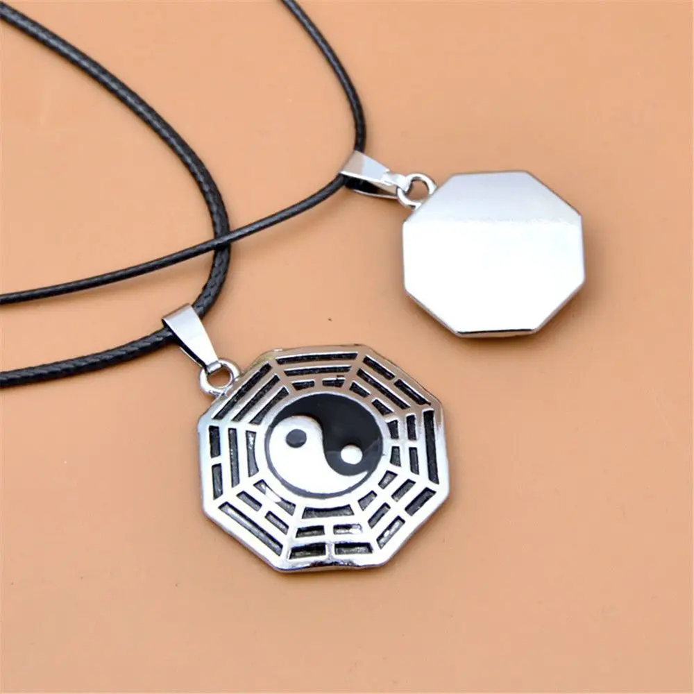 Мода ретро китайский стиль ожерелье Китайский восемь триграмм Инь Ян кулон для