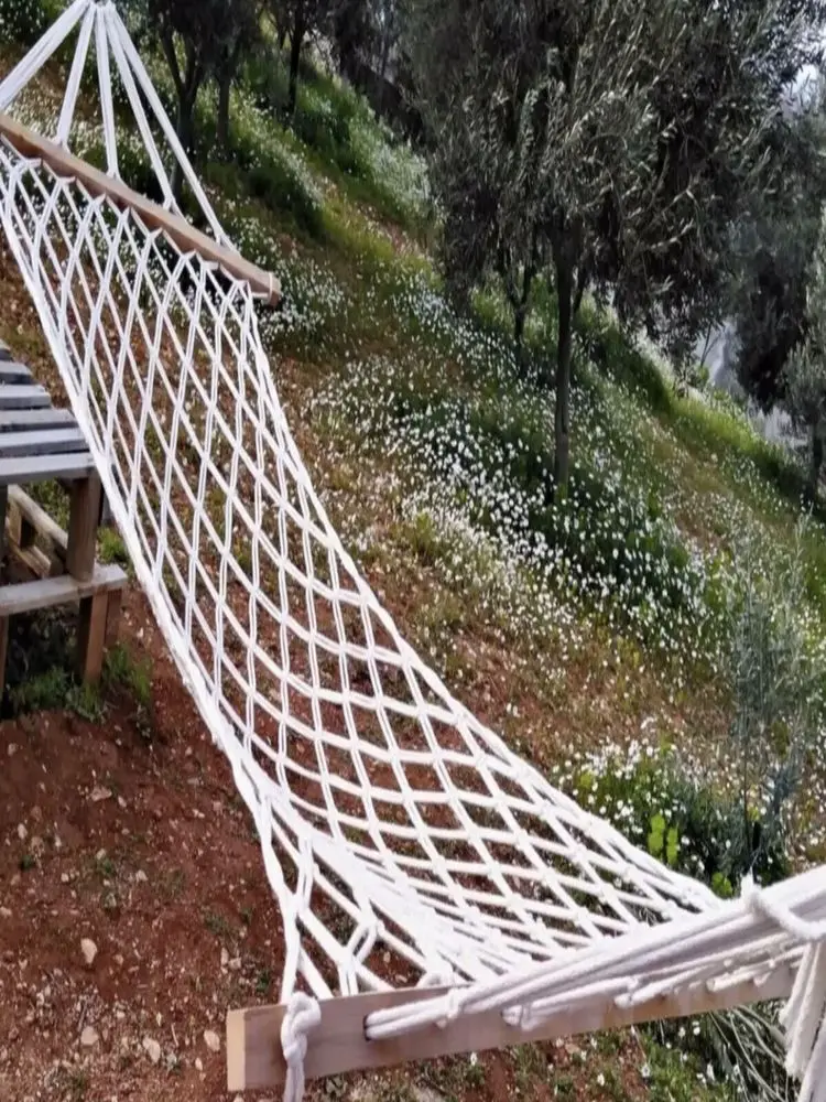 

2021 Summer Hammock Swing Camping Sturdy Outdoor Luxury Hand MadeTrend Naturel Hamaca Garden Furniture Travel