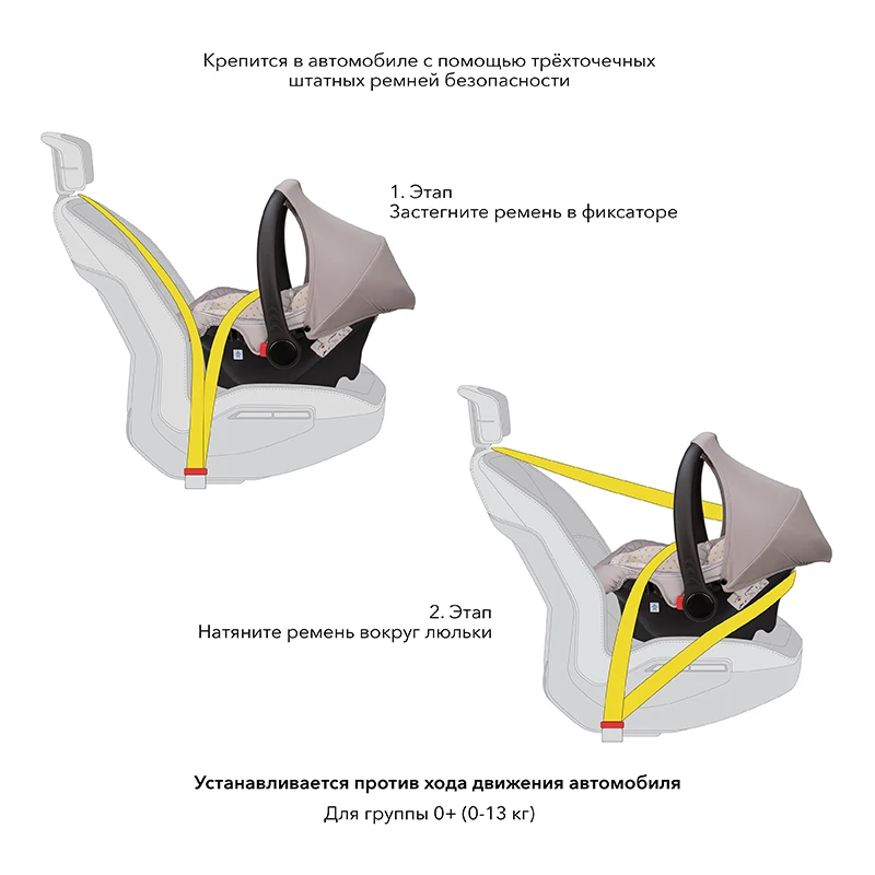 Детское Автокресло/Автолюлька (люлька–переноска) Happy Baby &quotSKYLER V2&quot от 0 – 12 мес.