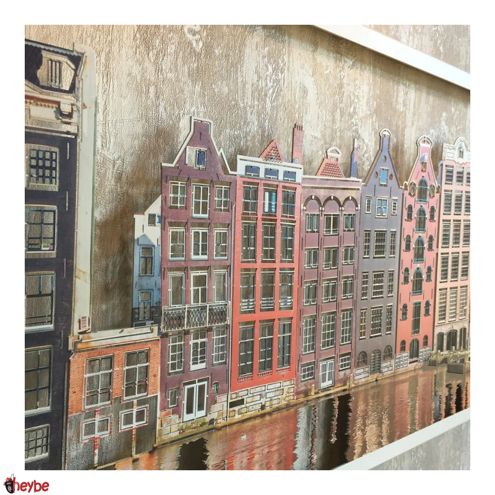 Цветные металлические стены Искусство Амстердам Дома Живопись Домашний офис
