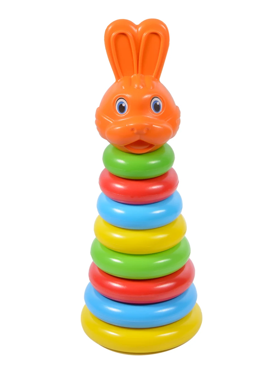 Пирамида Игрушка Детская Развивающая Животное (Заяц Лиса - Цена: 337,50 руб.