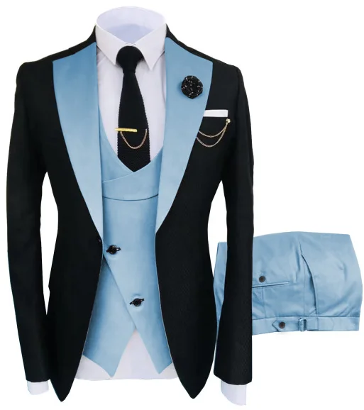

2021 New Arrival Groom Wear Best Man Wear Wedding Dress Dinner Suits Party Suits Business Suits Three Pieces(Jacket+Vest+Pants)