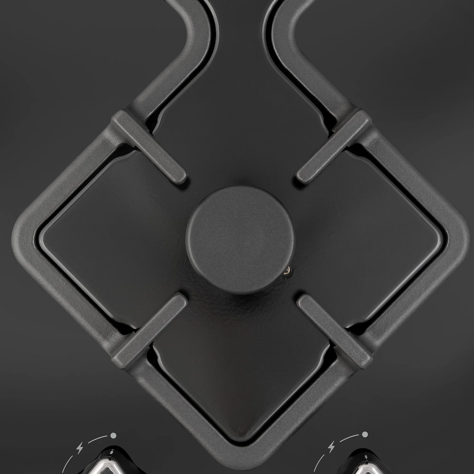 Встраиваемая газовая 2х конфорочная варочная поверхность RGN-KA2001 BL Черное стекло |