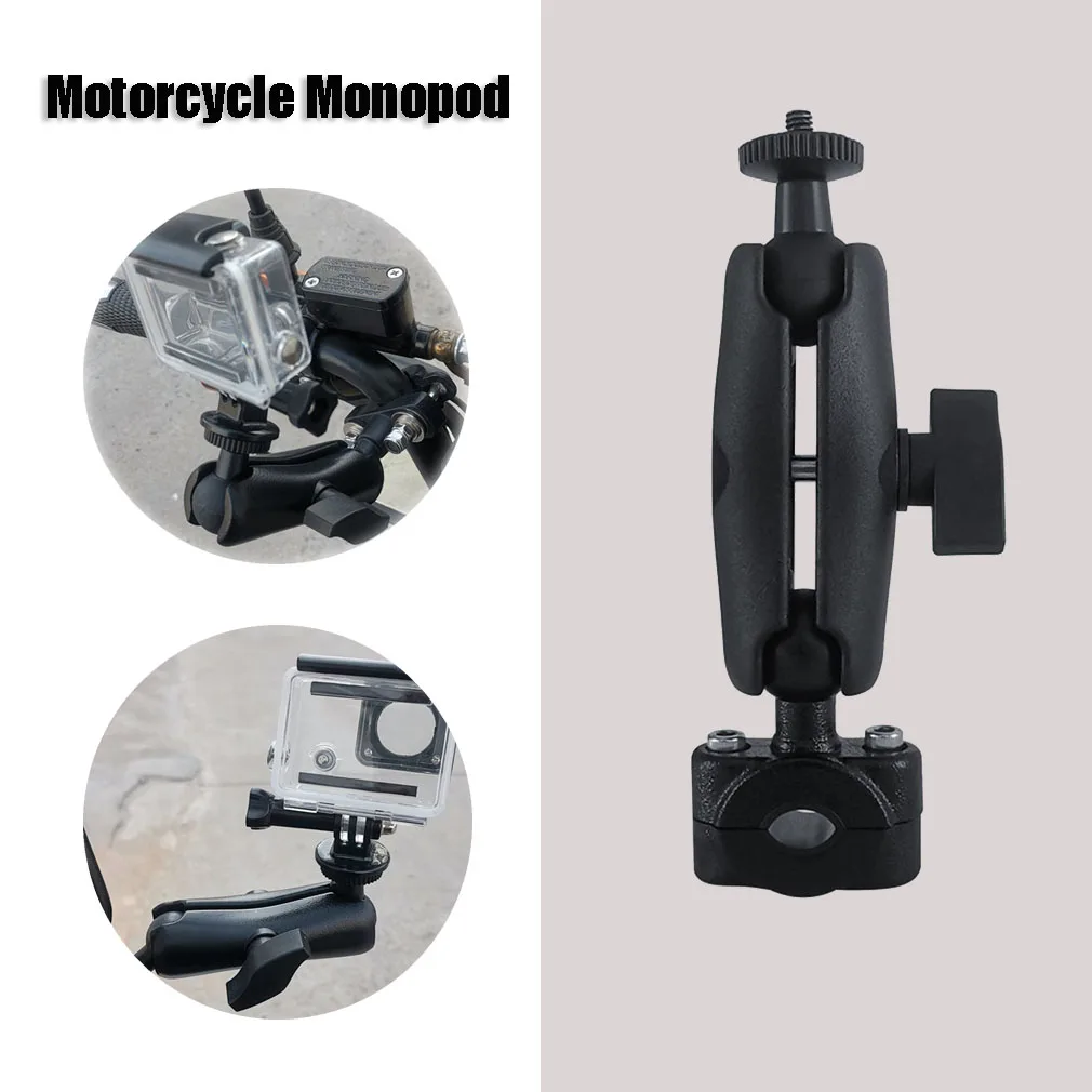 

【2021】Motorcycle Monopod Handlebar Bracket Invisible Selfie Stick Monopod Holder GoPro Holder Plastics Motorcycle Camera Holder