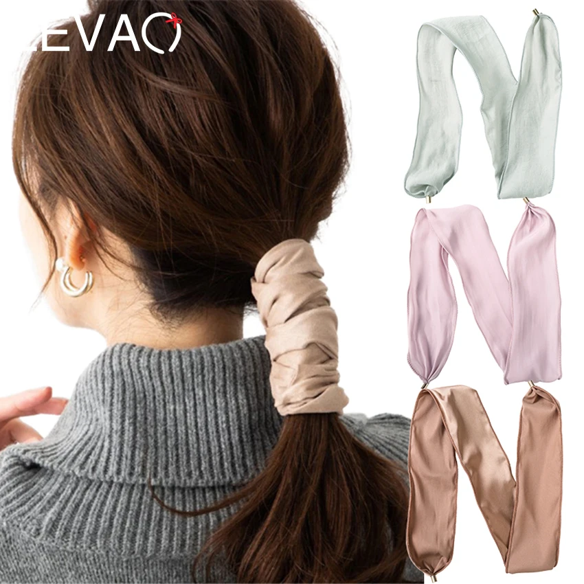 

Levao Ponytail Hold Long headband For Women Hair Tie Scrunchie Sweet Hair Decorate Hairbands Hair Accessories