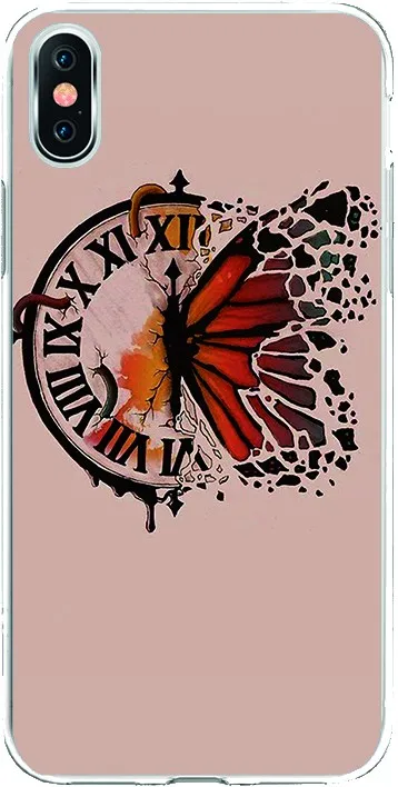 Силиконовые ТПУ чехол рисунок SW0006 бабочка часы для Samsung S8 Plus|Бамперы| |