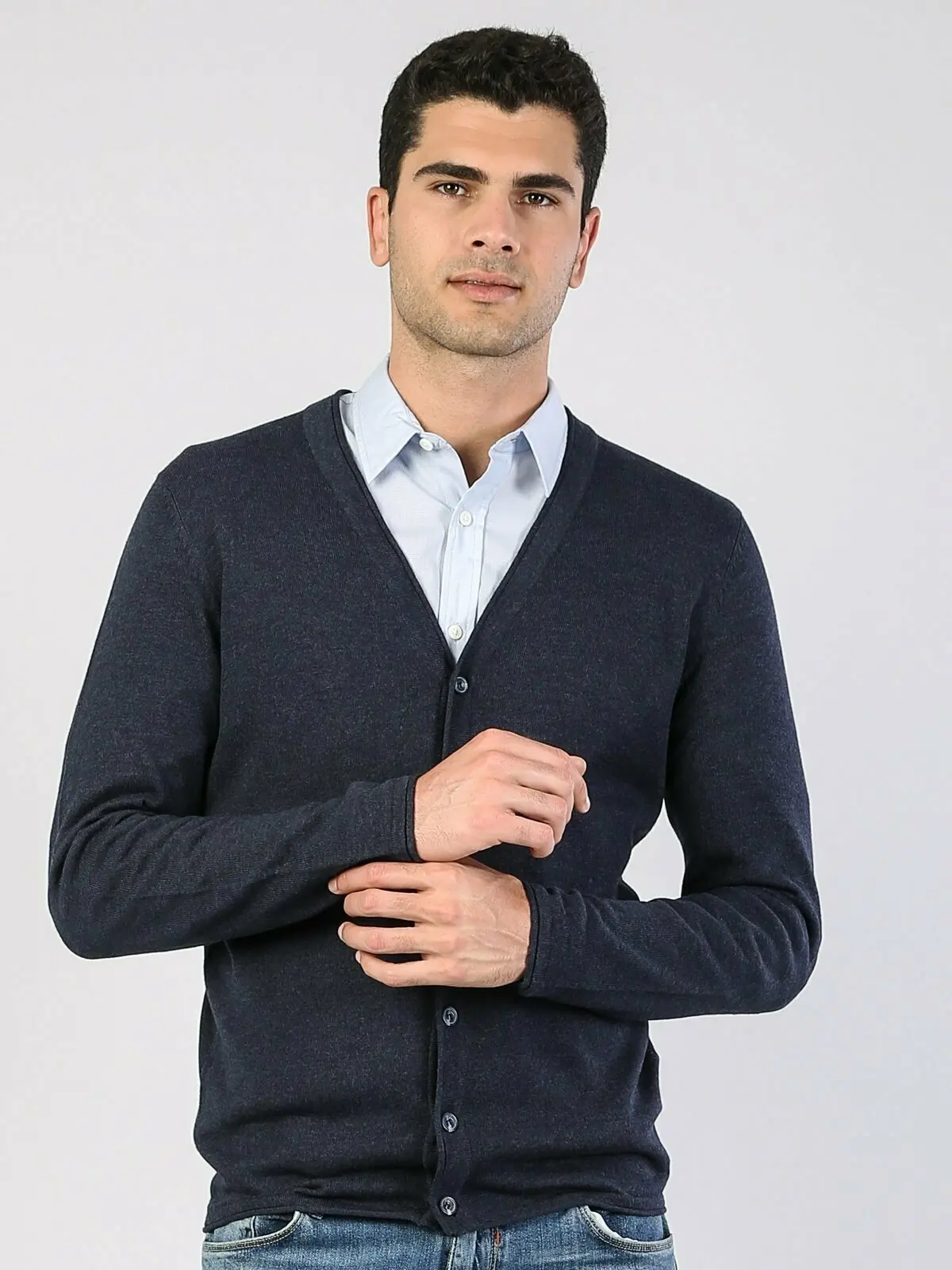 

Colins Men Regular Fit Navy Heather CardiganMen's Cardigan Cardigan Male Men's Cardigans,CL1023261
