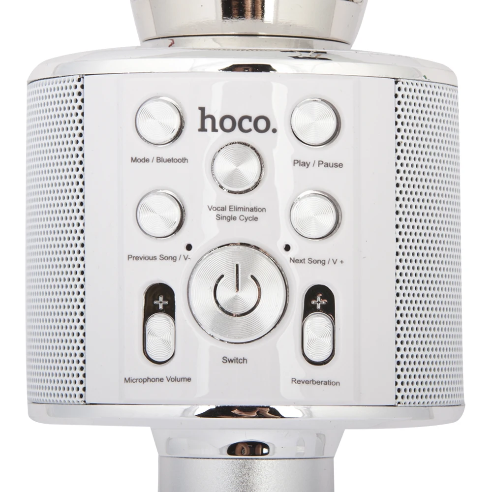 Wireless Bluetooth karaoke microphone HoCo BK3 cool sound KTV (Golden) | Speakers