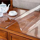 Гибкое стекло,прямоугольник 110x70 см,толщина 1.5 мм, глянец,накладка, скатерть силиконовая клеенка, на стол, коврик