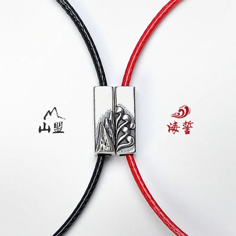 

JINWATERYU S925 pure silver artistic simple men and women retro personality couples braid rope bracelet