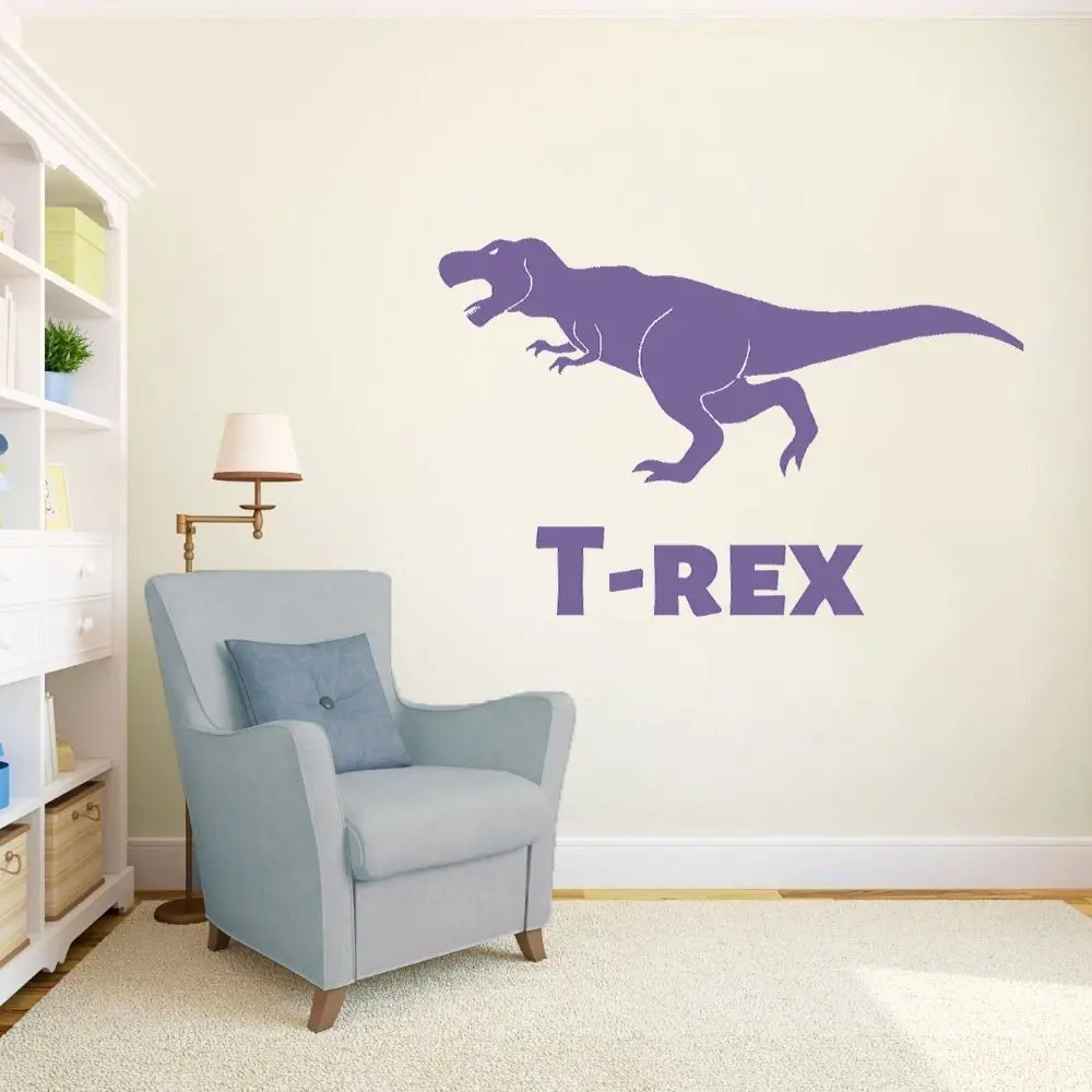 T-Rex динозавр животное для детей наклейки дома Спальня стены Искусство украшения