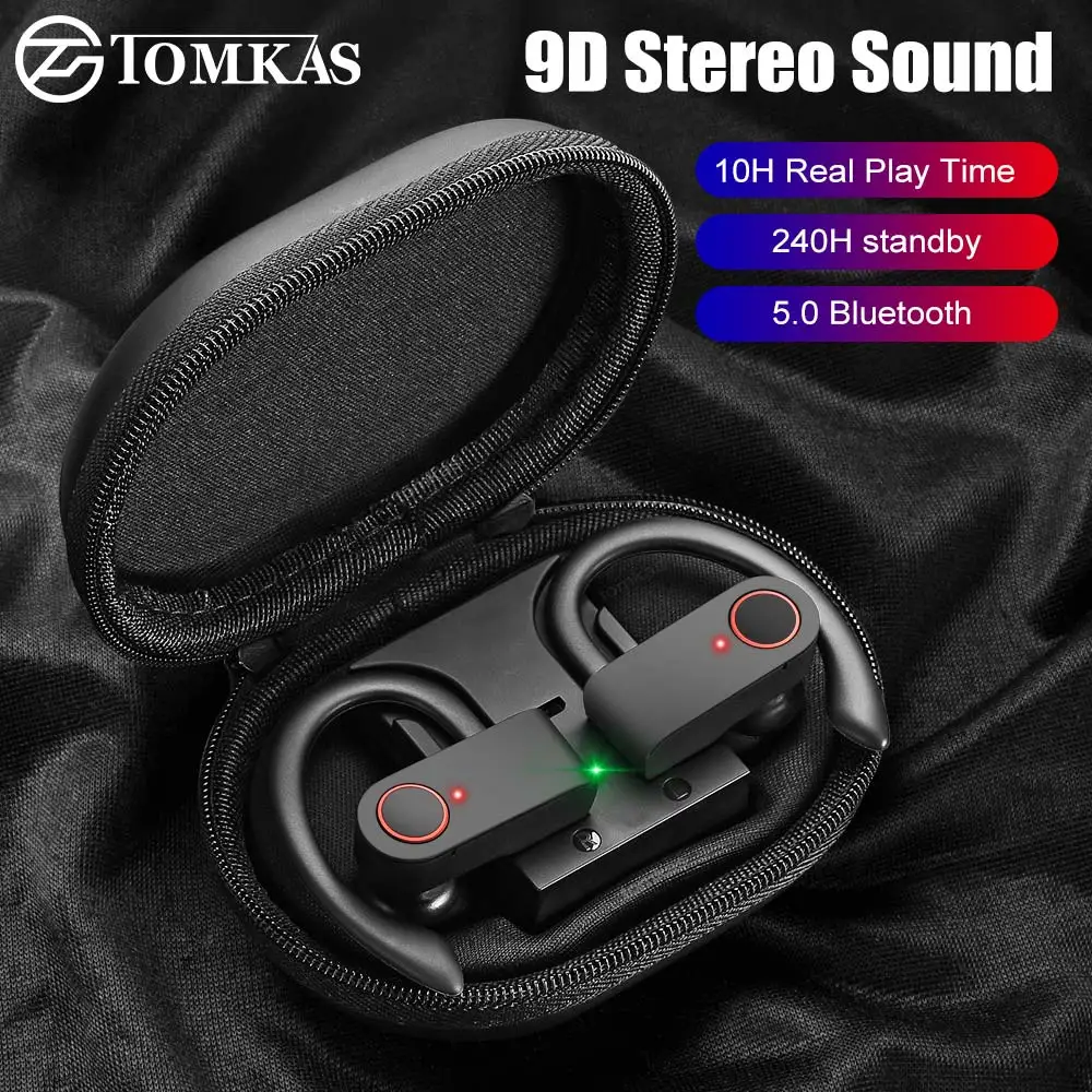 TWS 5,0 Bluetooth 9D стерео наушники беспроводные наушники CVC шумоподавление водонепроницаемые наушники спортивные наушники с двойной микрофон