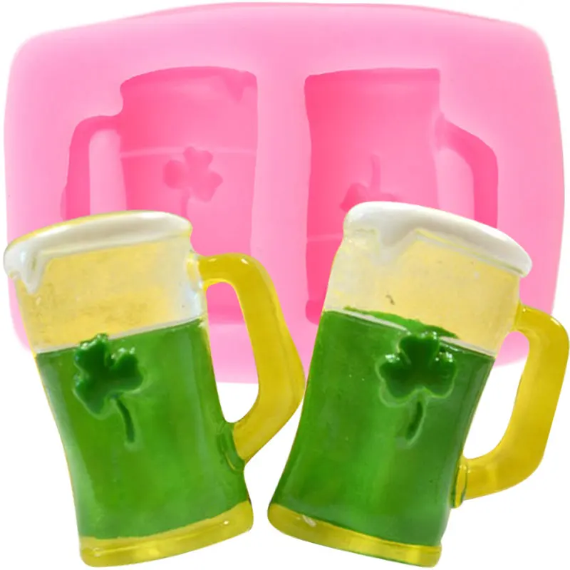 

Beer Cup Shape Silicone Mold DIY Party Cupcake Fondant Molds Sugarcraft Cake Decorating Tools Candy Chocolate Gumpaste Moulds
