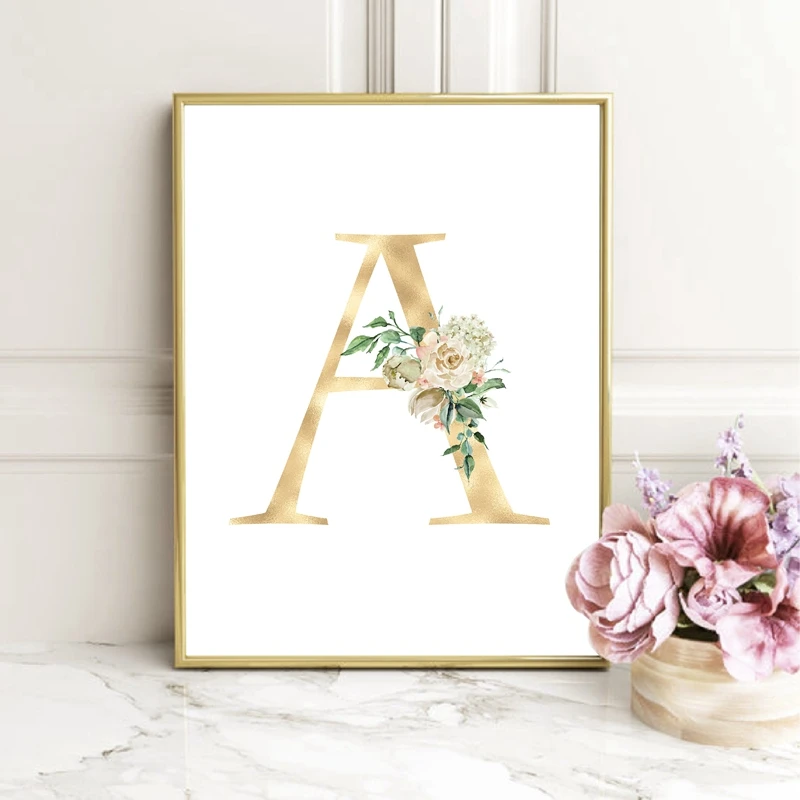 Подарок для маленькой девочки румяна цветочный принт с алфавитом художественный